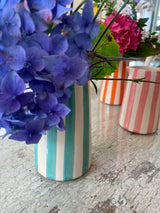 turquoise stripe jug