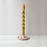 Italian ceramic splatterware candle holder