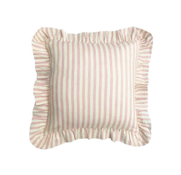 Amuse La Bouche Blush stripe ruffle cushion