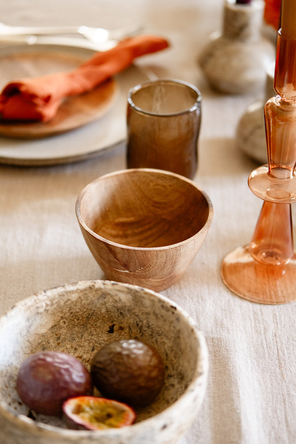 burned terracotta bowls