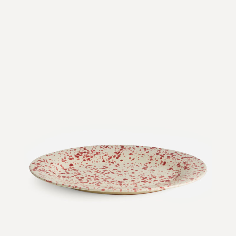 Italian ceramic splatterware serving platter