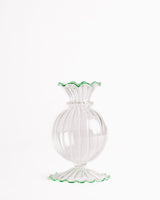 Frilly edge bud vase