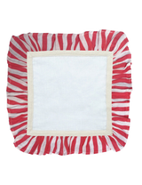 cherry red stripe napkins, set of 2, amuse la bouche