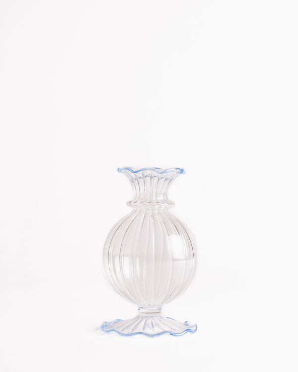 Frilly edge bud vase