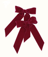 Velvet napkin bows, set of 4