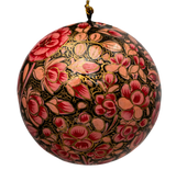 hand painted papier-mache bauble