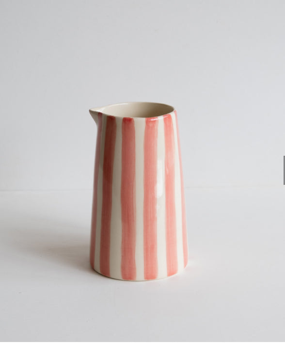 Candy stripe pitcher