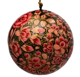 hand painted papier-mache bauble