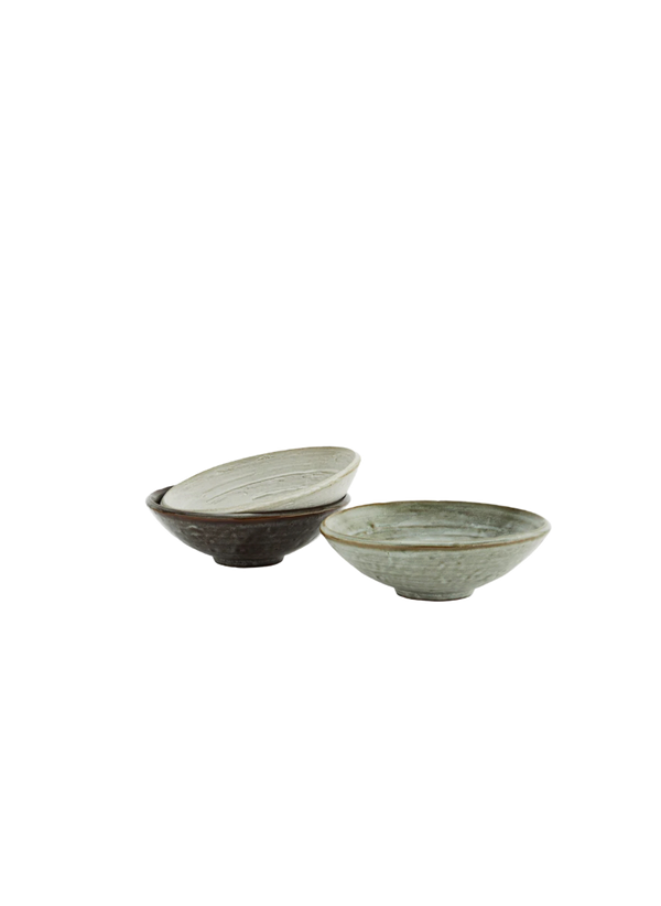 stoneware bowls, set of 3