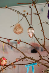 hand painted papier-mache bauble