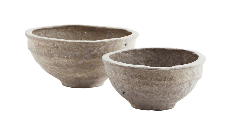 papier-mâché bowls, set of 2