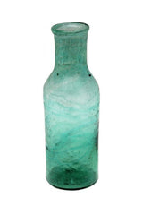recycled glass vase, sea green