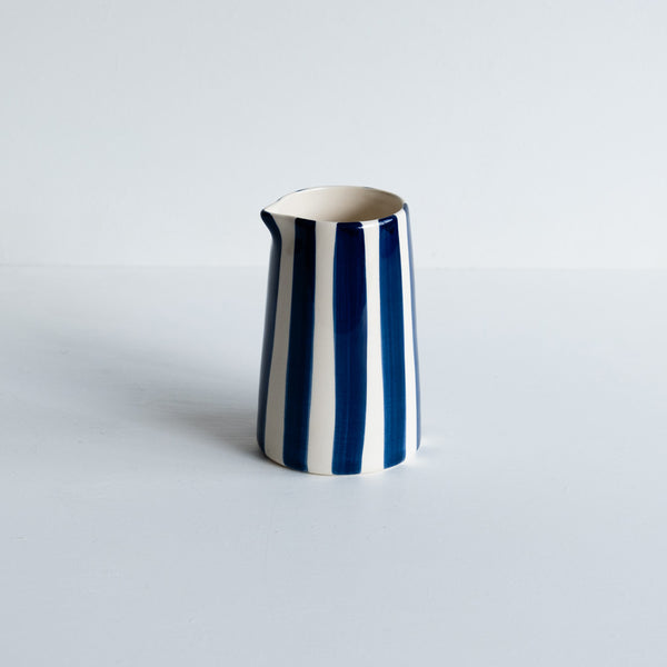 cobalt blue stripe jug