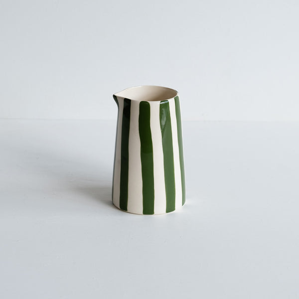 moss green stripe jug