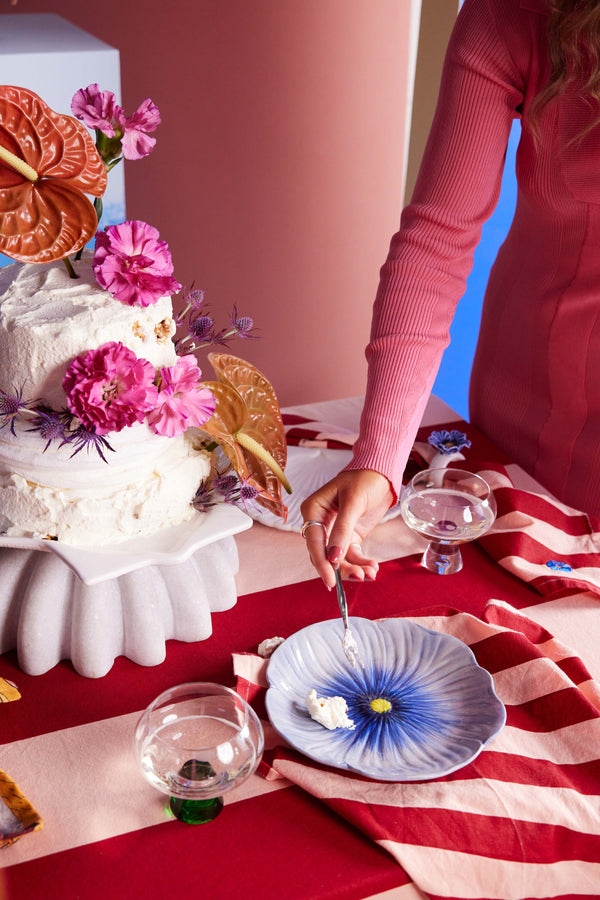 pink and red stripe napkins