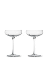 champagne coupes, set of 4