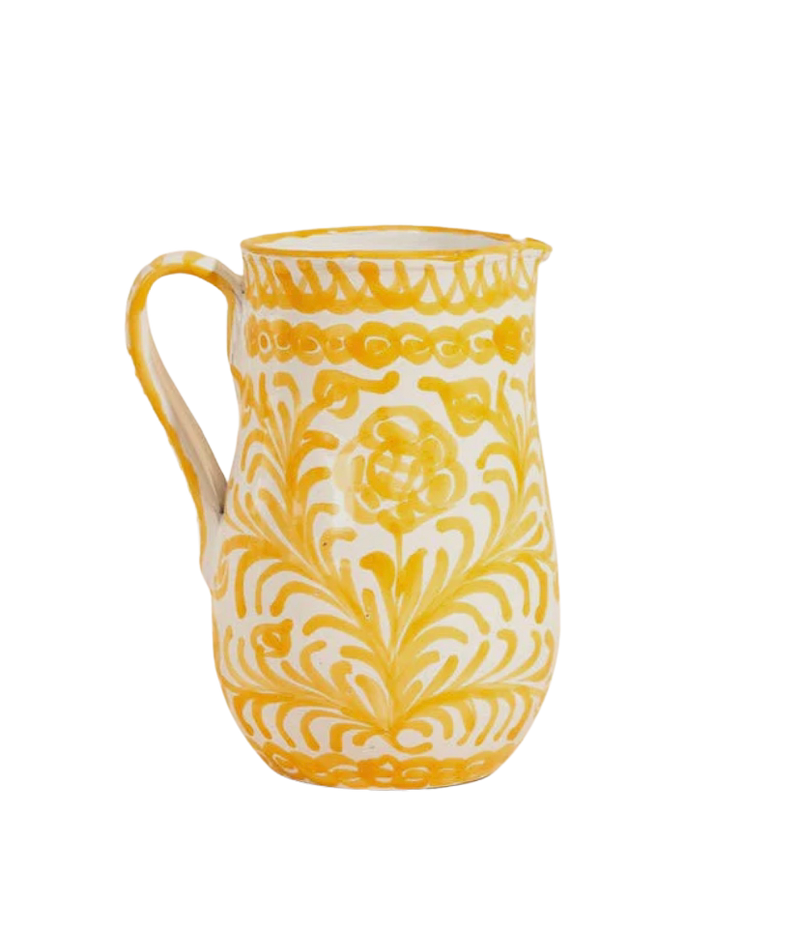 Handmade Spanish ceramic pitcher