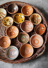 vintage earthenware bowls