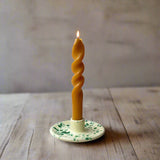 Italian ceramic splatterware candle holder