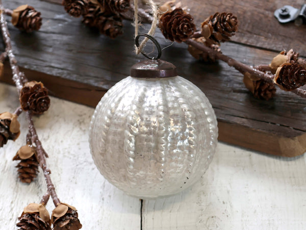 pearl christmas bauble