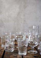 vintage style cocktail glass