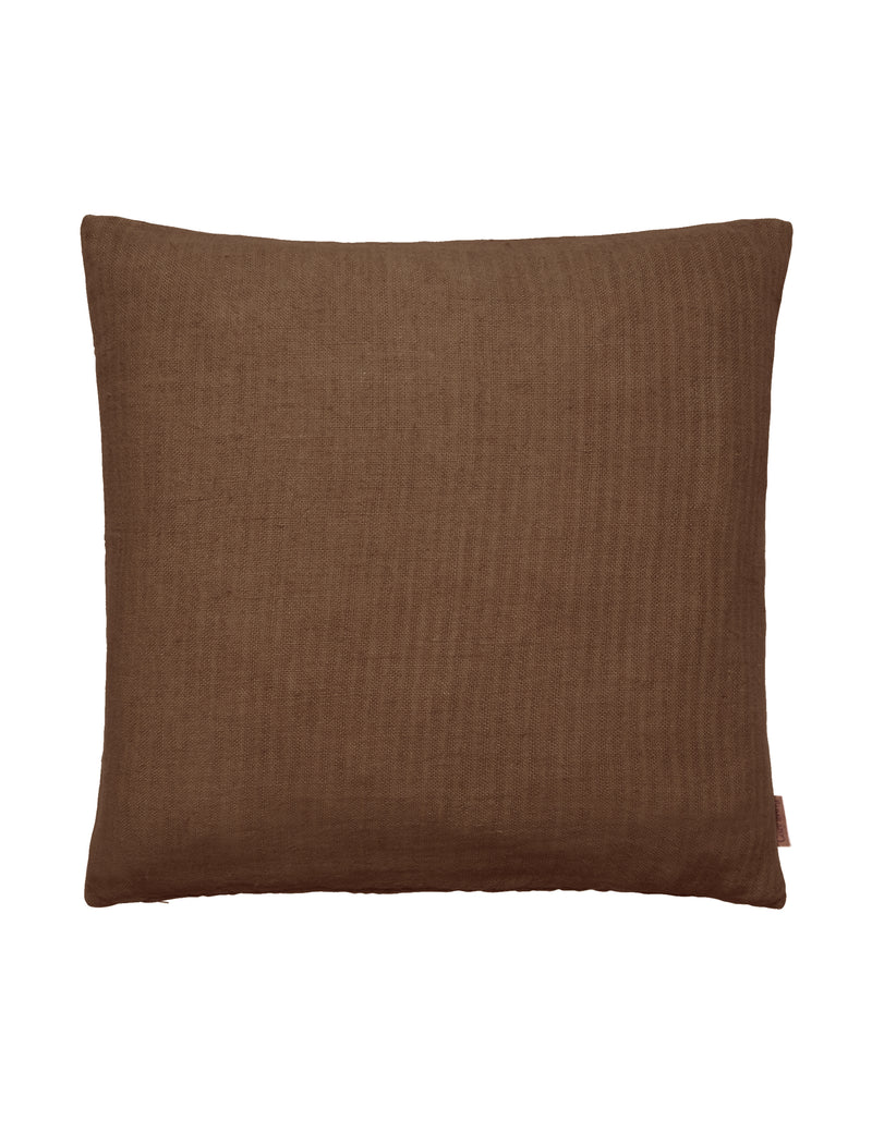 rustic linen cushion