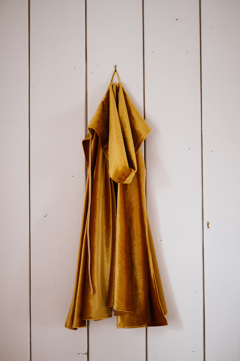 gold velvet magic cape