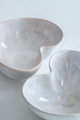 heart-shaped ceramic bowl