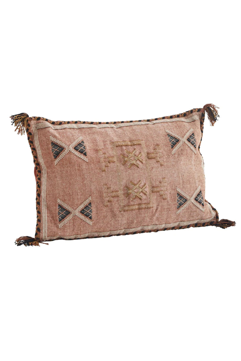 handwoven boho cushion
