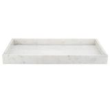 white marble tray