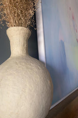 papier-mâché swan neck vase