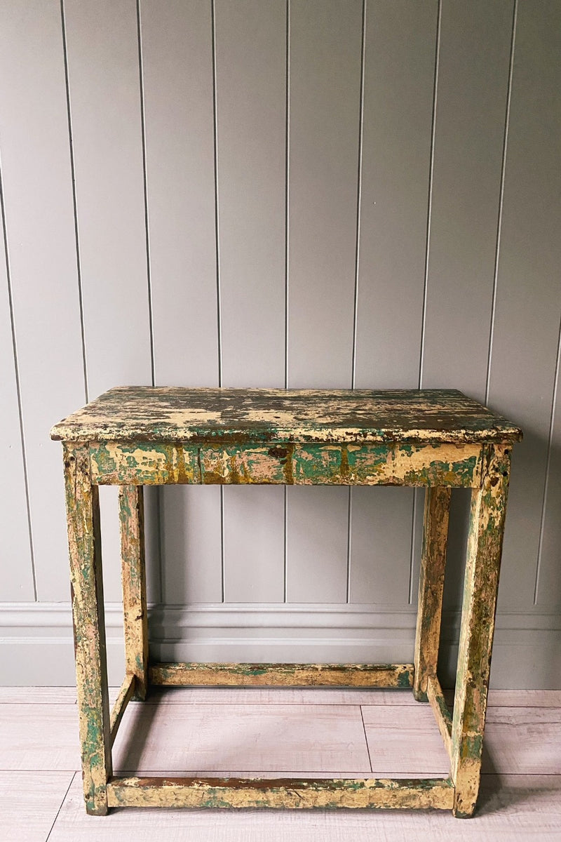 vintage green table
