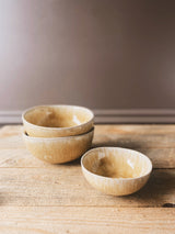Handmade bowl, ochre