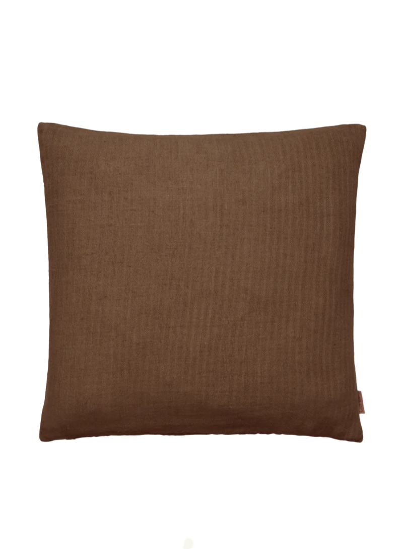 rustic linen cushion