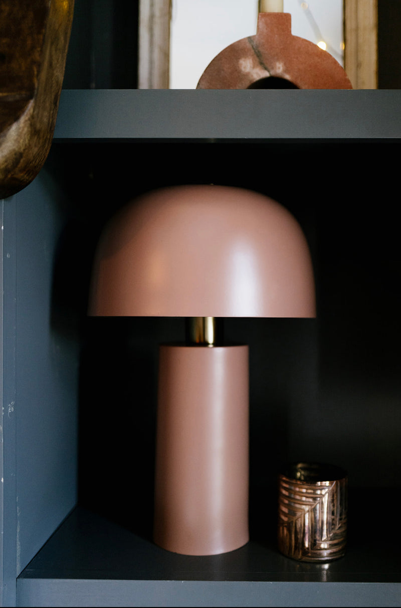 dusty rose table lamp