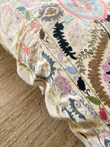 Hand-embroidered suzani