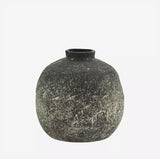 Small black terracotta vase