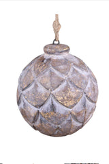 Wooden pinecone bauble