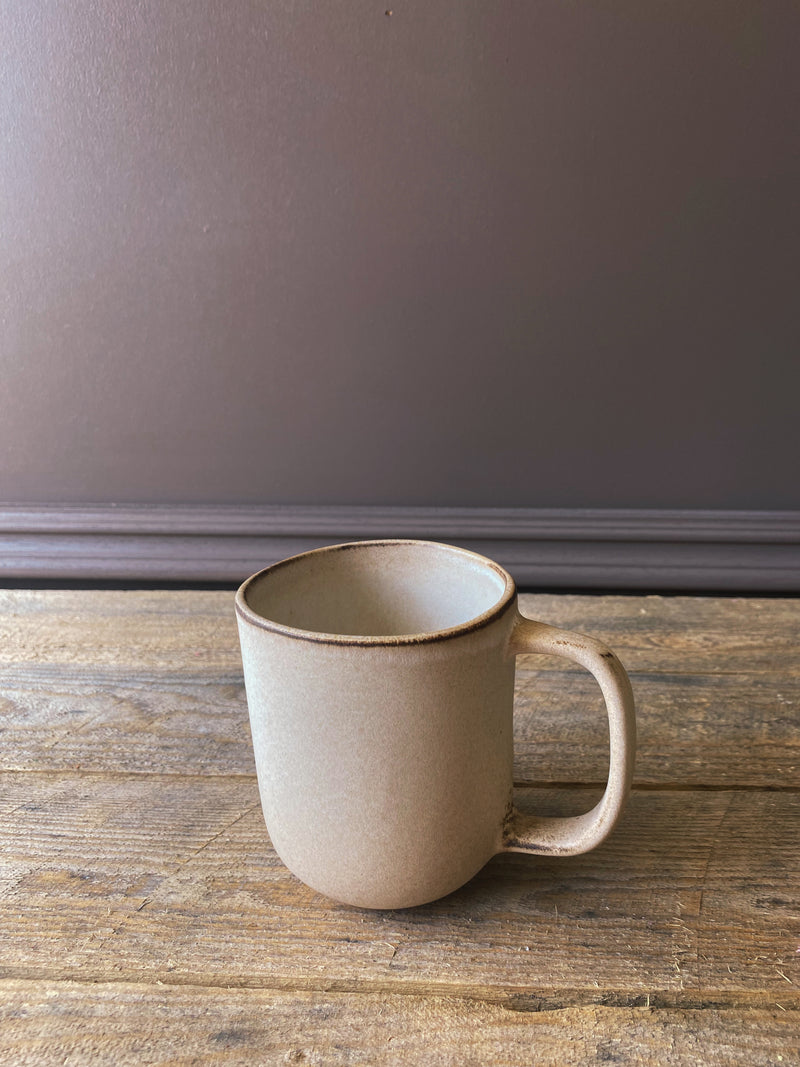 cream stoneware mug