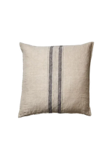 natural linen stripe cushion