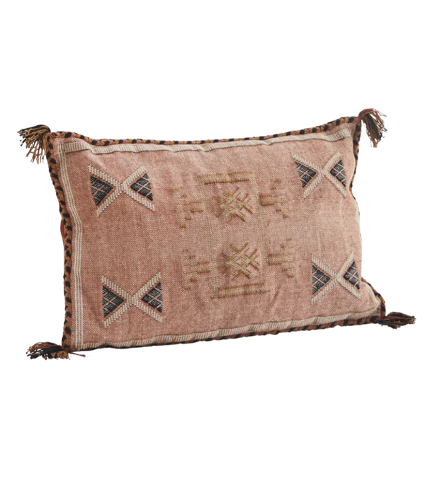 handwoven boho cushion
