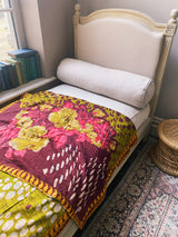 recycled cotton Kantha throws