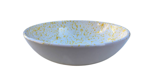 Italian splatter pasta bowl, lemon