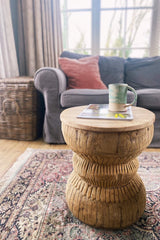reclaimed wood stool