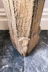 reclaimed wood pillar candle holder